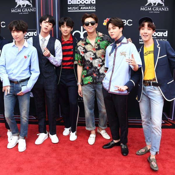 LAS VEGAS, NV - MAY 20:  Musical group BTS attends the 2018 Billboard Music Awards at MGM Grand Garden Arena on May 20, 2018 in Las Vegas, Nevada.  (Photo by Steve Granitz/WireImage)