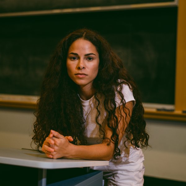 Sage Lenier at the University of California, Berkeley in Berkeley, Calif., on April 27, 2023.